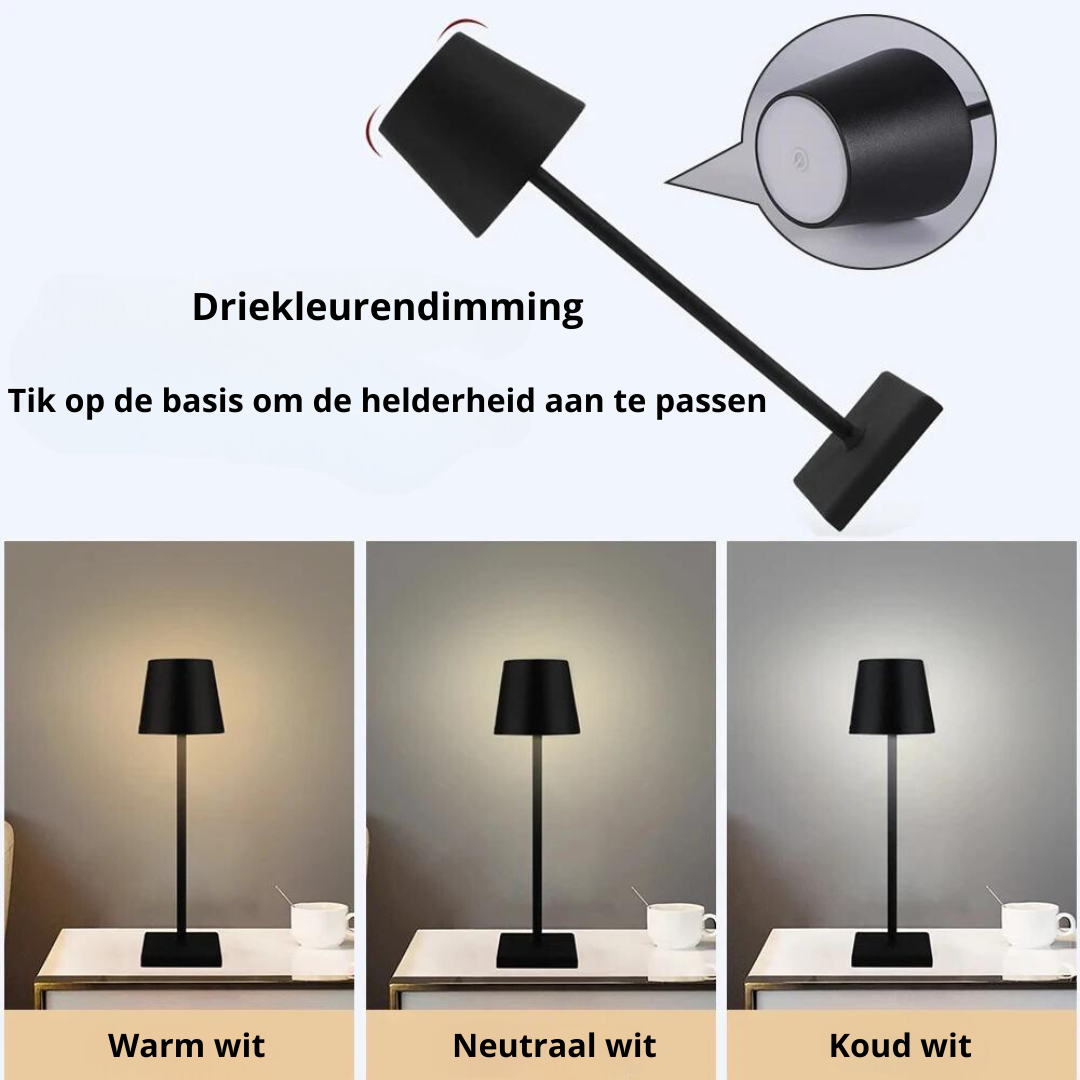 Draadloze led tafellamp met usb opladen - Sfeer en stijl in huis